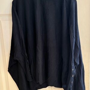Alfani Ribbed Black Cardigan